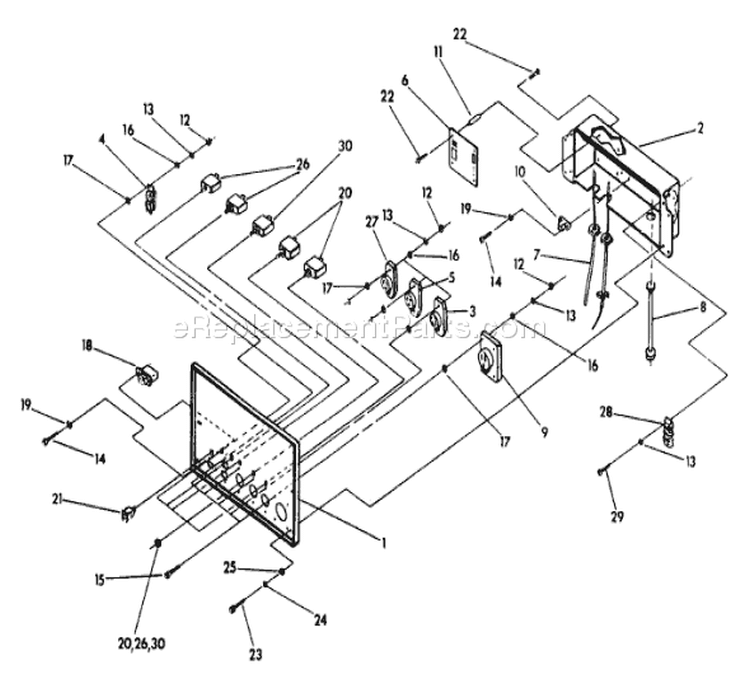 Page C Diagram and Parts List for 9886-0  Briggs and Stratton Generator